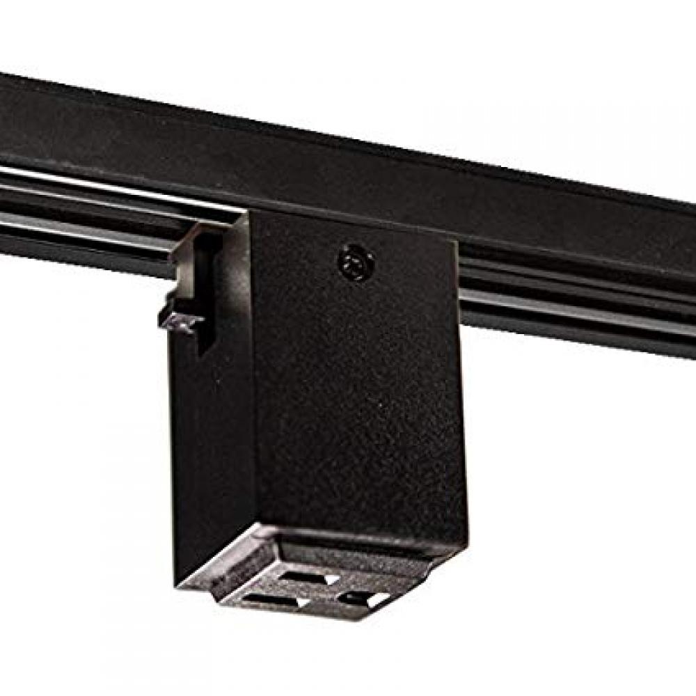 Outlet Adaptor, 1 or 2 circuit track, Black