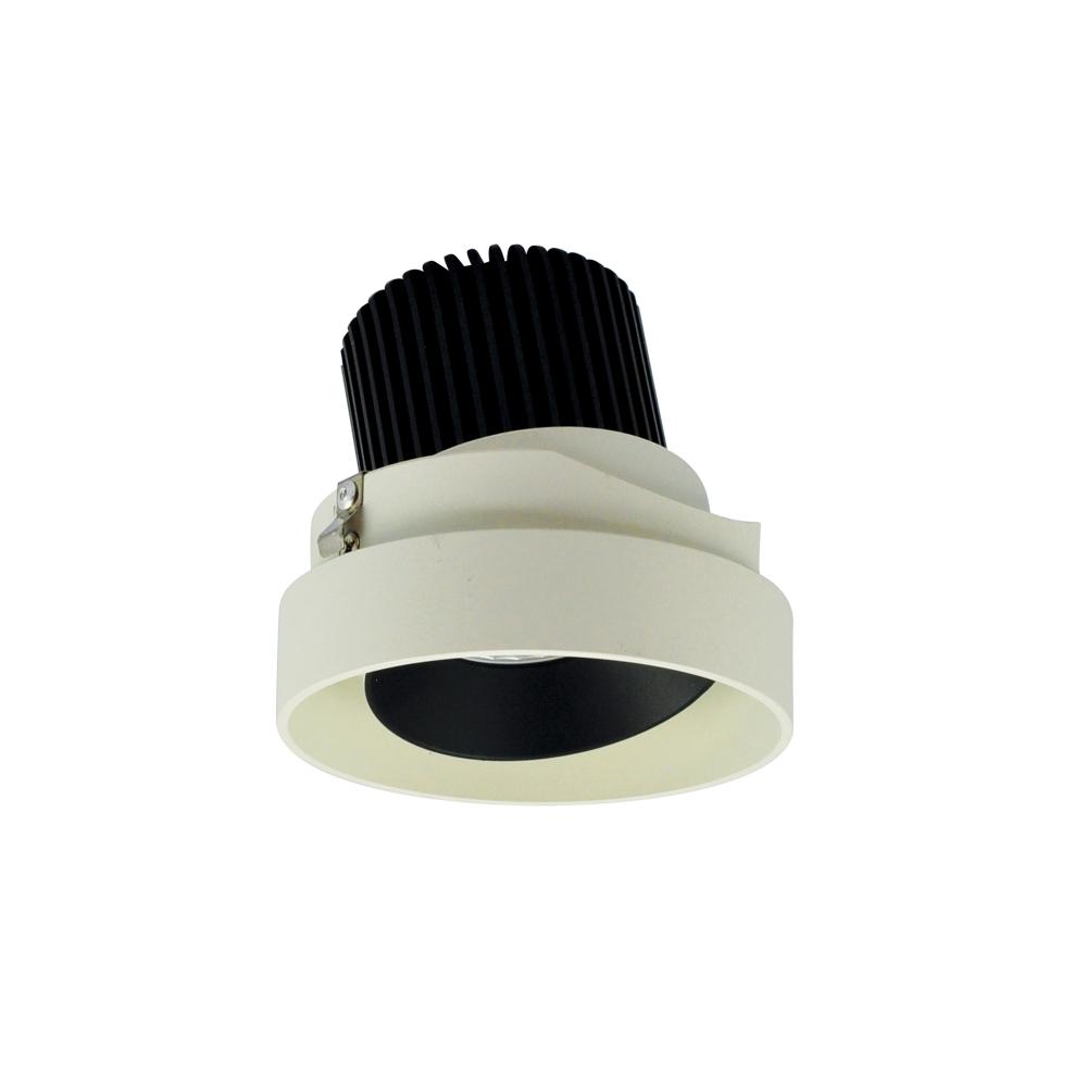 4" Iolite LED Round Trimless Adjustable, 1000lm / 14W, 2700K, Black Adjustable / White Reflector