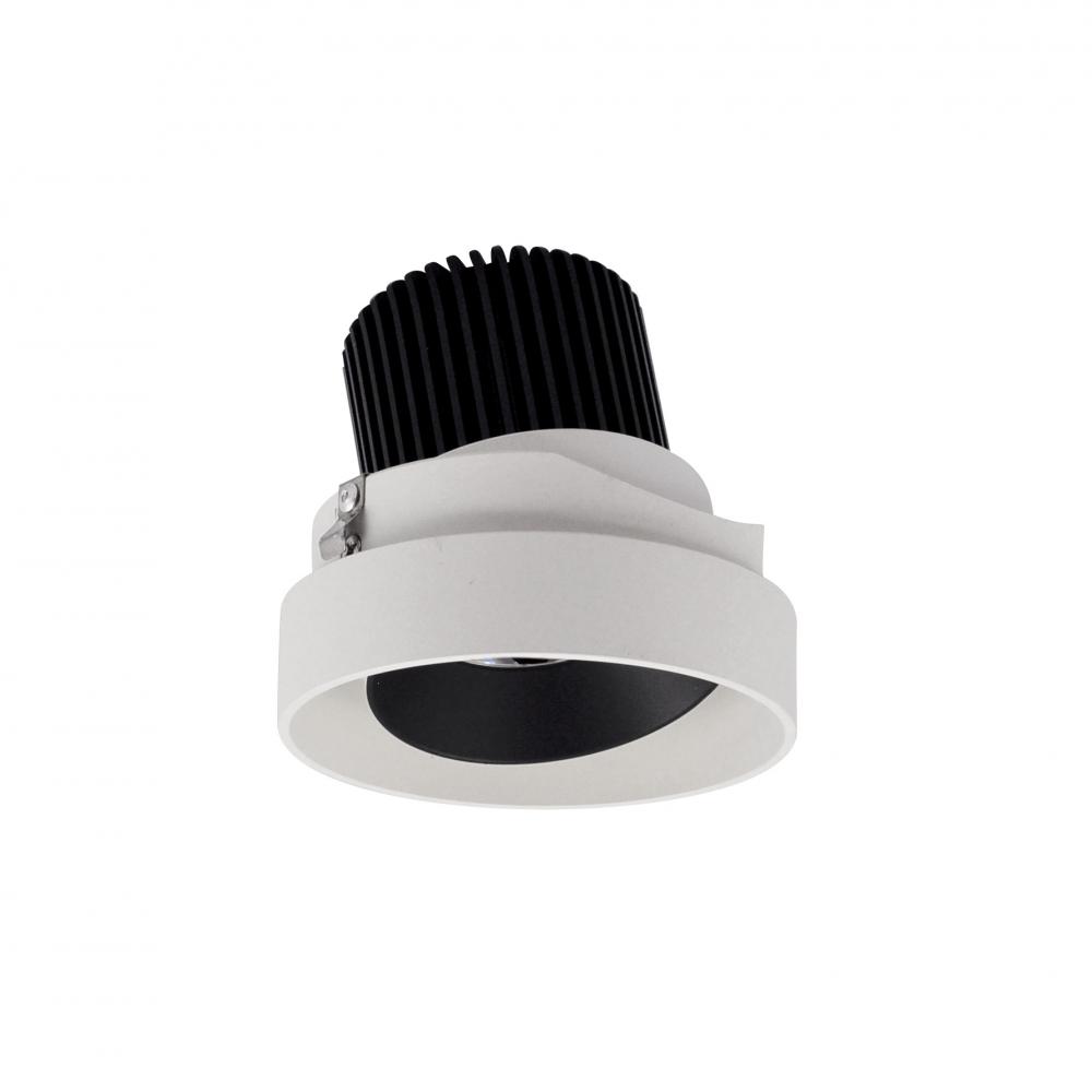 4" Iolite LED Round Trimless Adjustable, 10-Degree Optic, 850lm / 12W, 2700K, Black Adjustable /