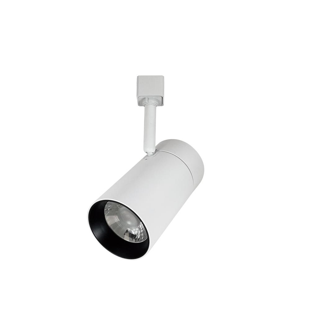 MAX LED Track Head, 2450lm / 25W, 4000K, Flood optic, White finish, L-Style