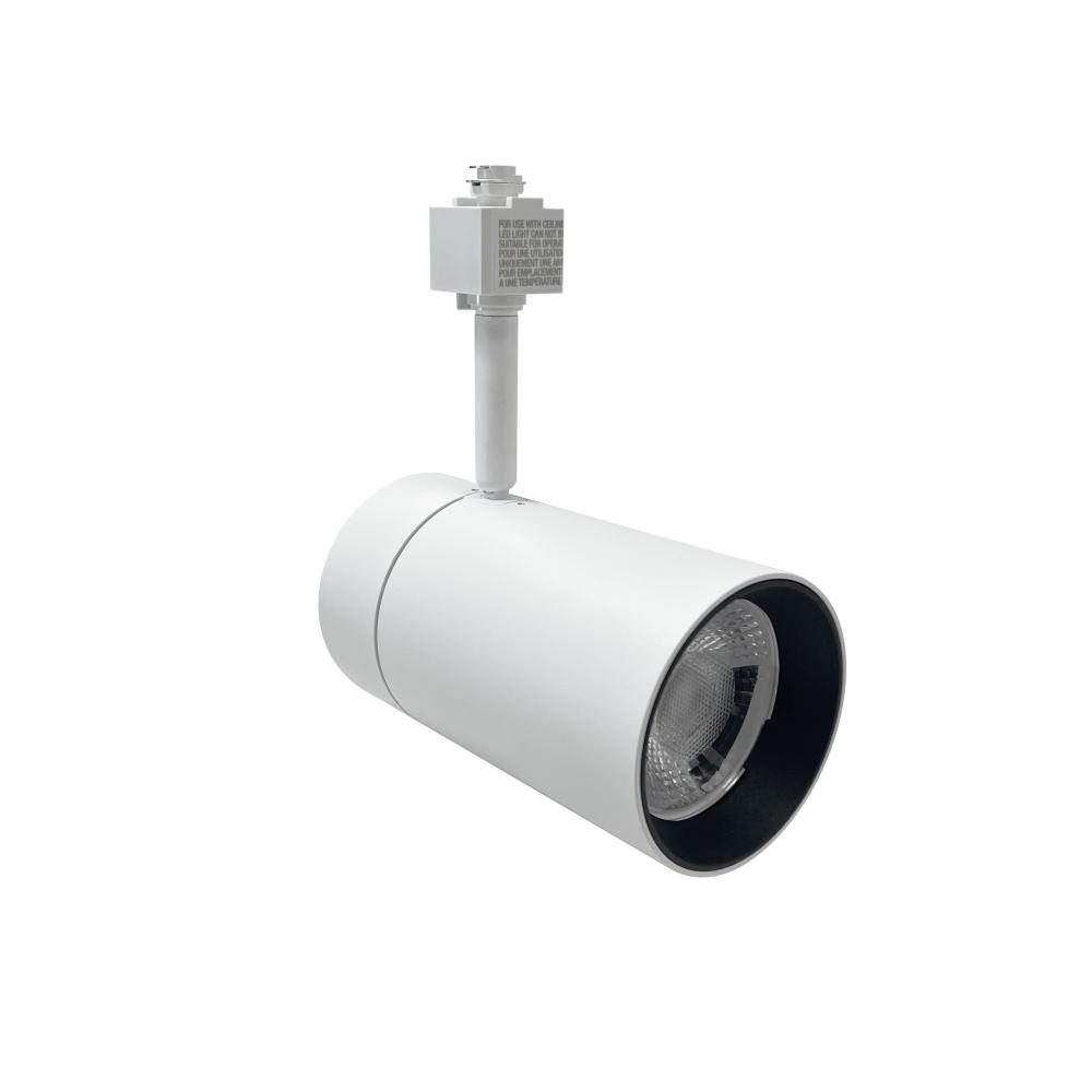 MAX XL LED Track Head, 3650lm / 38W, 3000K, Flood Optic, White, L-Style