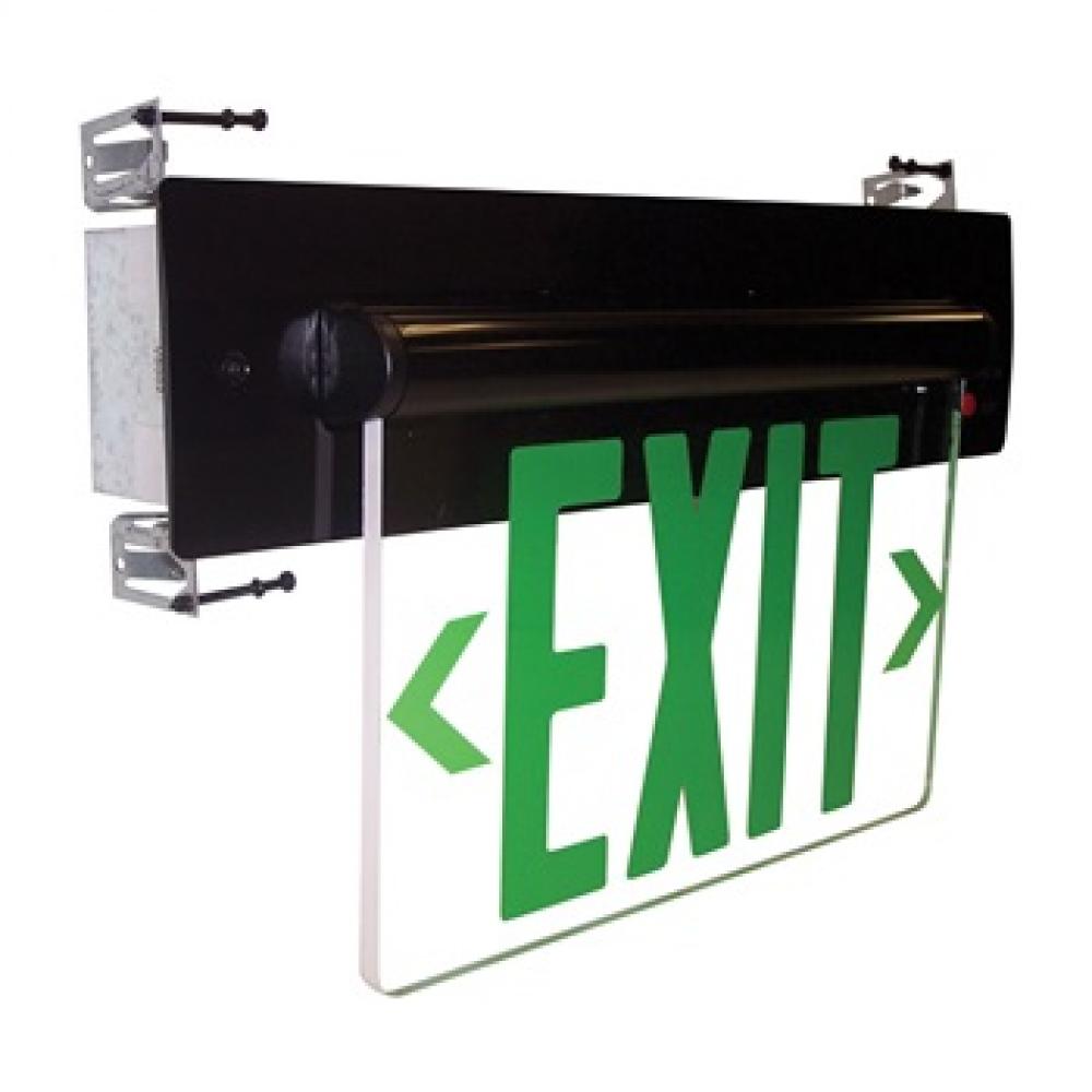 EXIT REC ADJ BAT 1F RED/CLR BL