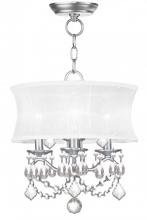 Livex Lighting 6303-91 - 3 Light BN Mini Chandelier/Ceiling Mount