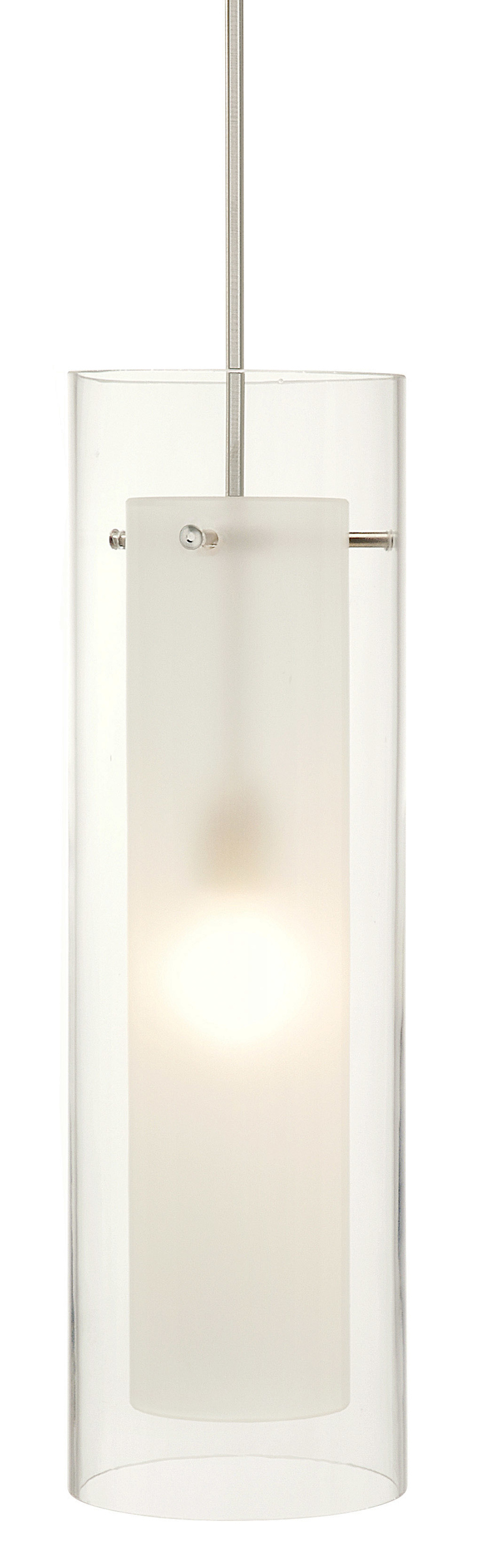 Pendant Kitchen Doppio Clear-Frosted BZ Hal G4 35W 700lm Monopoint