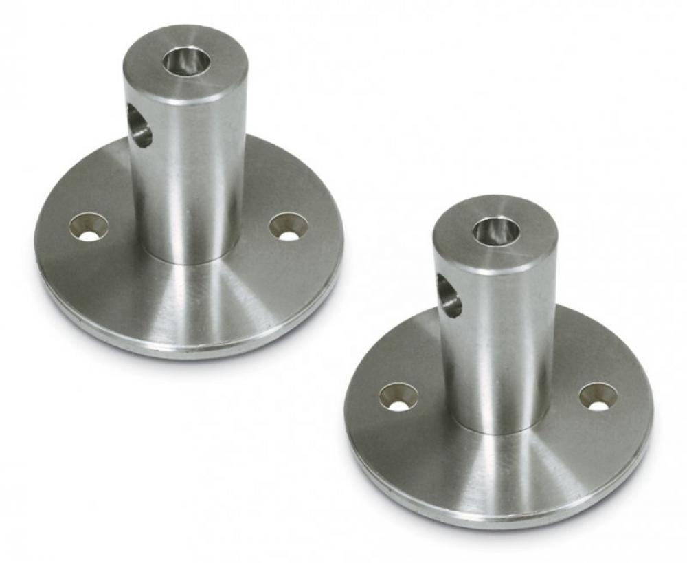 Wall Powerfeed Anchor Satin Nickel
