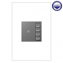 Legrand ASTM2M2 - adorne Timer Switch, Manual On/Timed Off, Magnesium, with Microban