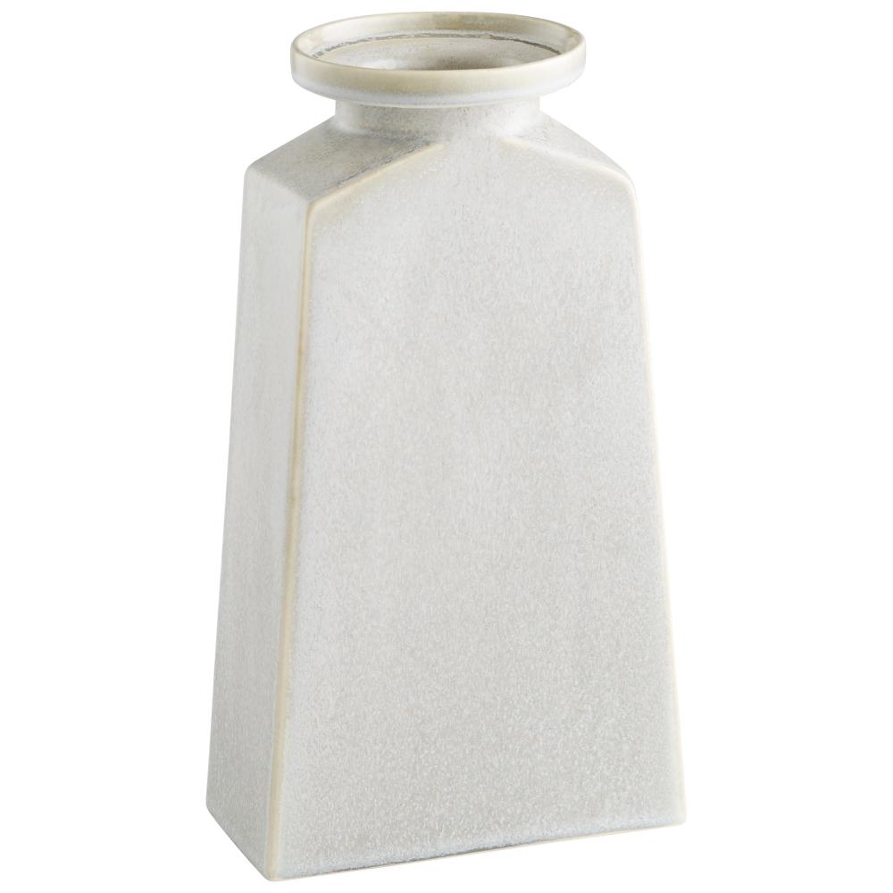 Santorini Vase Oyster Silver - Small