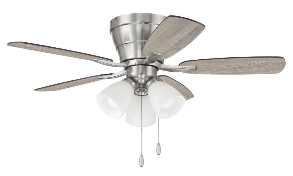 42" Hugger Ceiling Fan w/ 5 Blades,  3 Light Kit