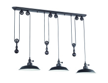 Craftmade P403-ABZ - 3 Light Pulley Pendant in Aged Bronze