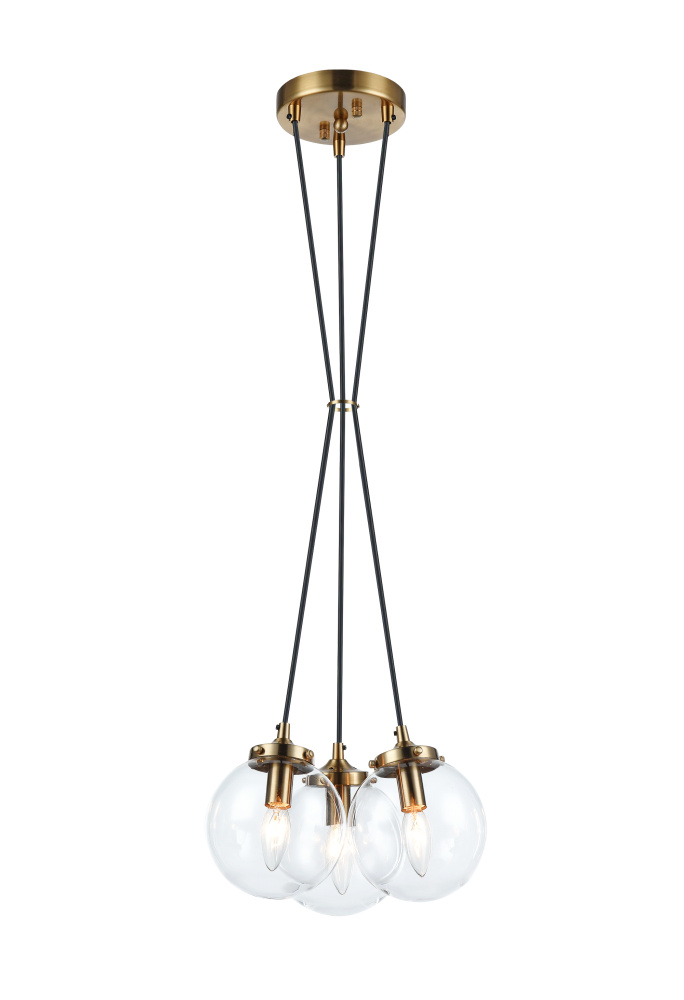 The Bougie Aged Gold Brass Pendant