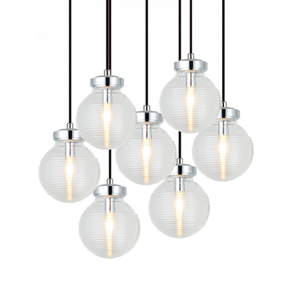 Ridge Chrome Pendant