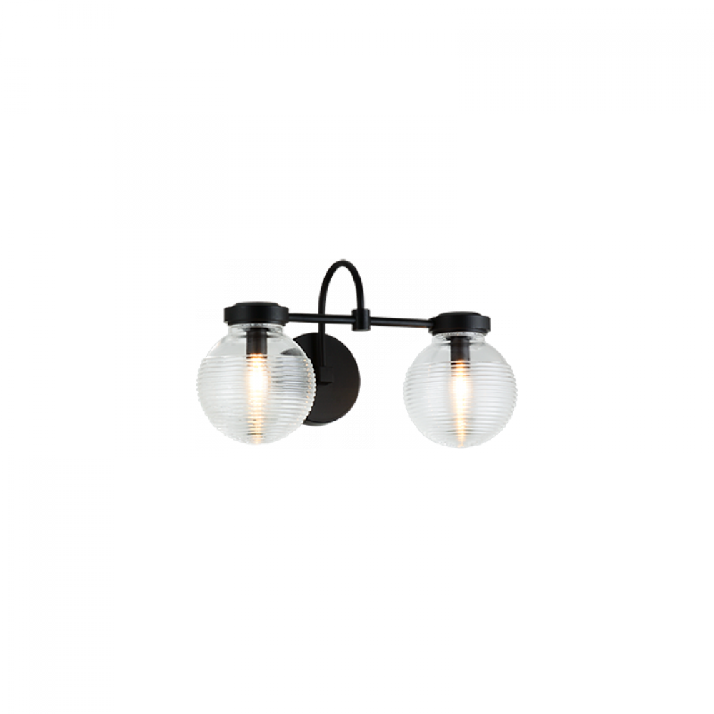 Ridge Matte Black Wall Sconce