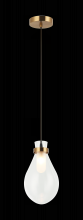 Matteo Lighting C31901AG - Seranna Aged Gold Brass Pendant